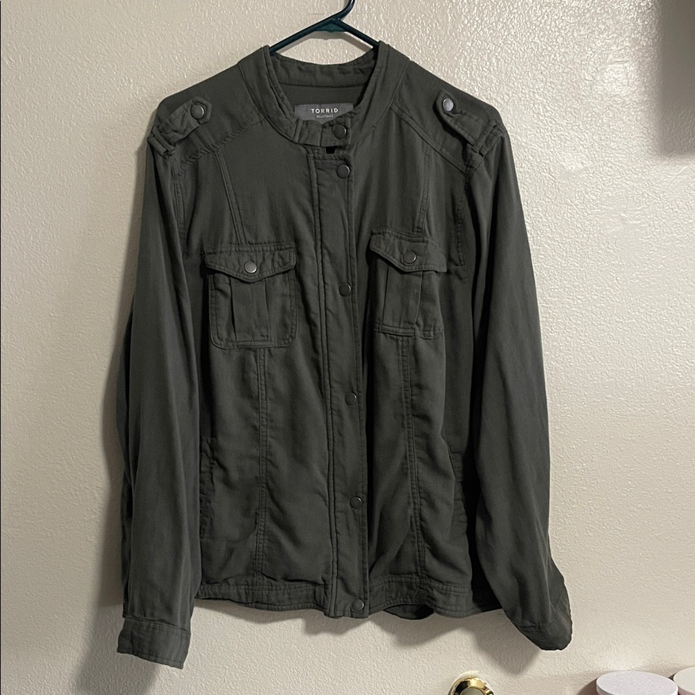 Torrid Women's Size 3 Double Gauze Fold Utility Jacket